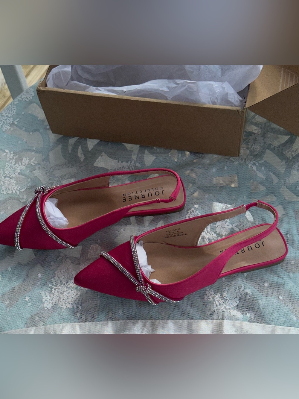 Journee Collection Rebbel Womens Pointed Closed Toe Ballet Flats NIB Size 8 - Picture 11 of 15